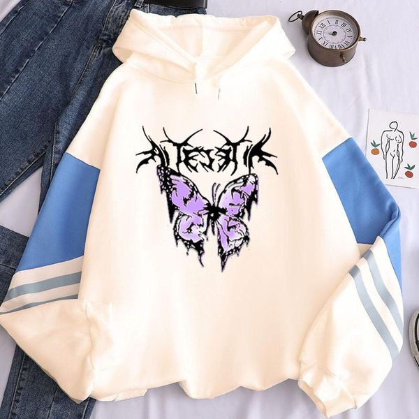 

women's hoodies & sweatshirts butterfly explosion private pattern kawaii sweatshirt harajuku women hoody cothes, Black