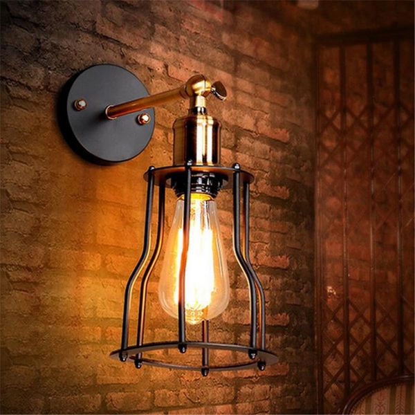 

wall lamp 85-265v e27 vintage industrial sconce light corridor home bar restaurant indoor lighting fixture decoration