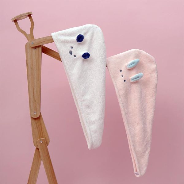 

towel bathing cap quick dry hair shower thick water absorption hat bathroom productssauna caps