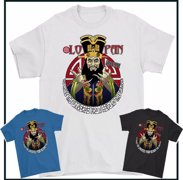 

lo pan t-shirt, blow on the small china classic 80s film kung fu shirt, White;black