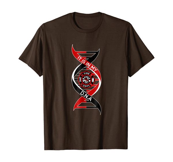 

firefighter it is my d.n.a t shirt., White;black