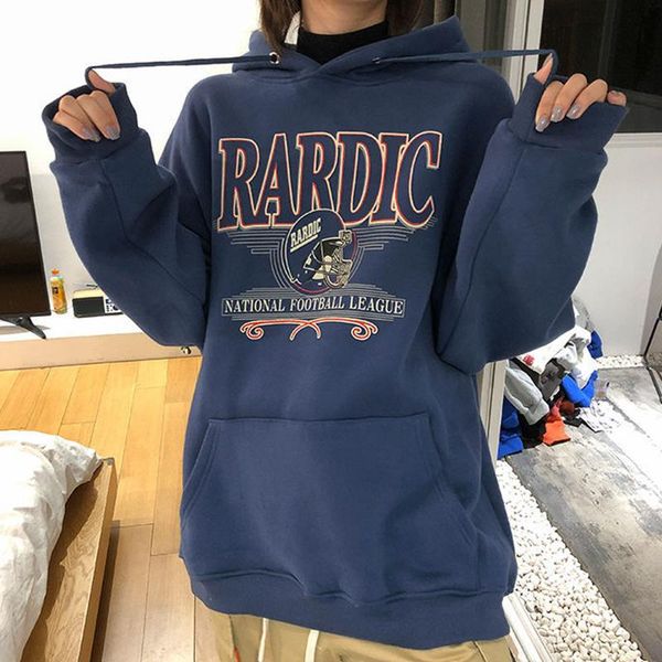

women's hoodies & sweatshirts women hoodie streetwear fleece sweatshirt 2021 autumn winter warm thick kawaii kpop chic oversize casual, Black
