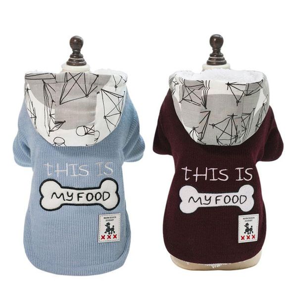 

dog apparel peautumn and winter cloth supplies pedogs warm with caps jackebone pattern coats for small medium dogs puppy