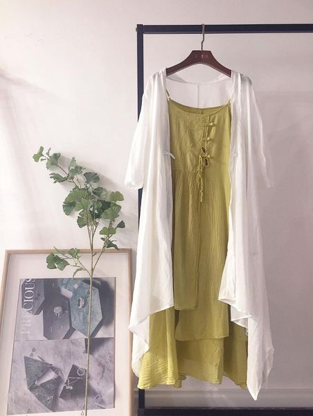 

women's jackets retro literature and art pure cotton sunscreen clothing thin shawl women summer mid-length windbreaker outdoor loose ca, Black;brown