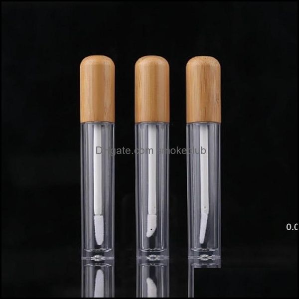 Flaschen Büro Schule Geschäft Industrie5 ml Vintage Bambus Lip Gloss Verpackung Flasche Nachfüllbare Lippen Balsam Tube Leere Kosmetikbehälter Pa