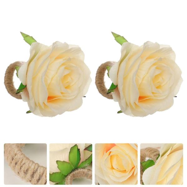 

napkin rings 2pcs flower shaped buckles decorative tableware accessories