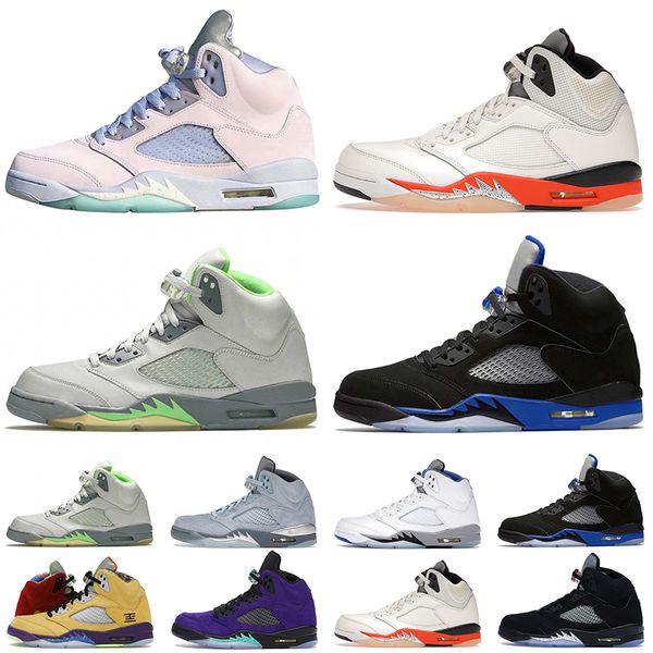 

shattered backboard 5 5s men basketball shoes easter bluebird green bean racer blue raging bull fire red sports sneakers mens trainers outdo