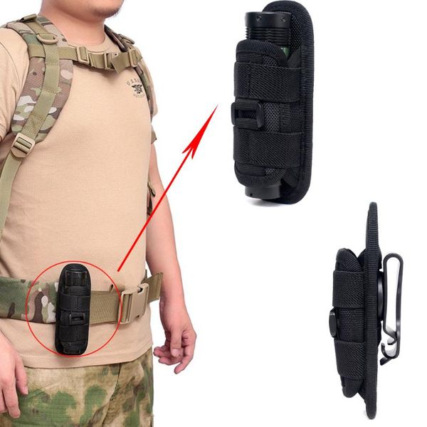 

degree rotating tactical cover bk belt for hunting camping lighting accessories survival kits waist support, Black;gray