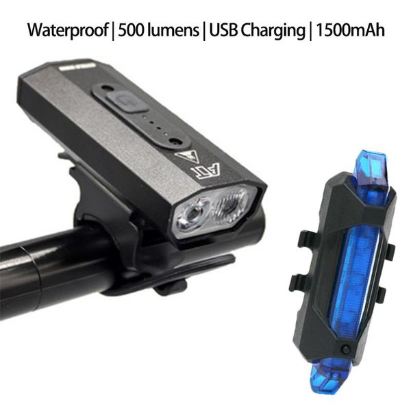 

bike lights light usb rechargeable car mtb cycling front headlight rainproof bicycle glare taillight accessories