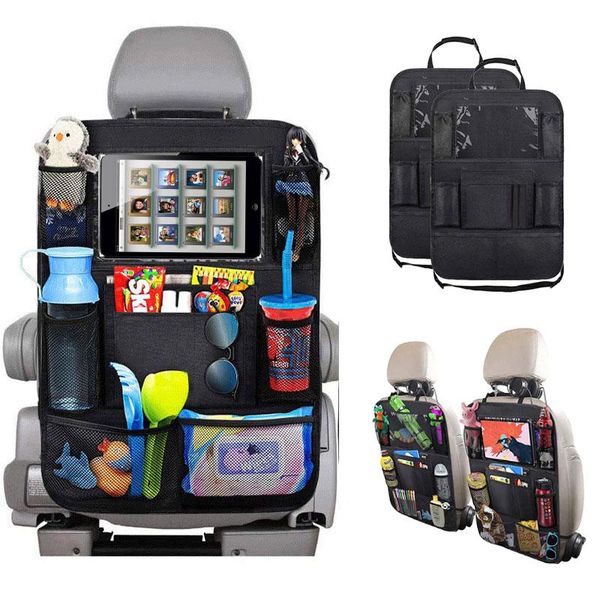 

car organizer convenient universal seat back multi-pocket storage bag box case tablet holder
