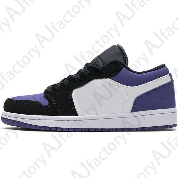 

2021 jumpman low 1 1s basketball shoes black toe court purple travis scotts men women sneakers og size 36-46t2y9