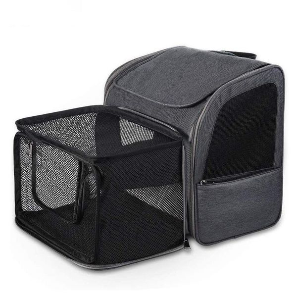 

dog car seat covers carrying backpack breathable mesh puppy traveling outdoor adjustable detachable pet trolley bag expandable