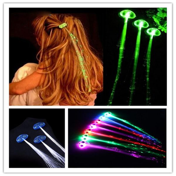 

party decoration halloween flash led hair light emitting braid plait luminous wig ktv prom supplies accessory headdress 5zhh065