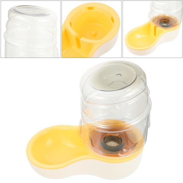 

garden decorations 1pc cat pet bowl automatic water dispenser slanting dog feeder