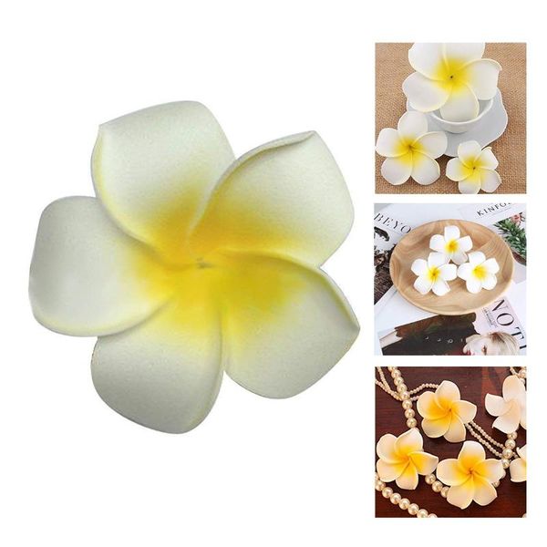 

decorative flowers & wreaths ad55 100pcs frangipani hawaii flower head foam decor for wedding craft style ennes