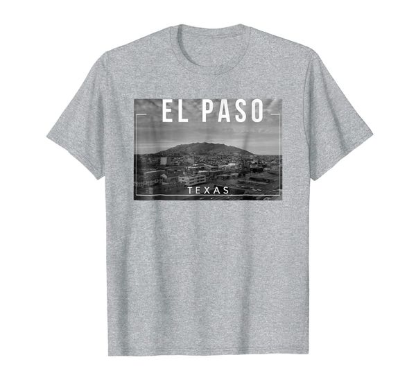 

el paso texas tx skyline rio grande - tee, White;black