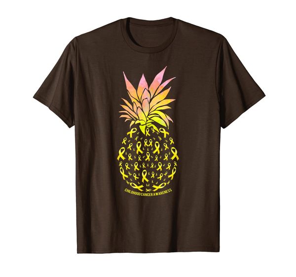 

Pineapple CHILDHOOD CANCER AWARENESS Tee Shirt, Mainly pictures