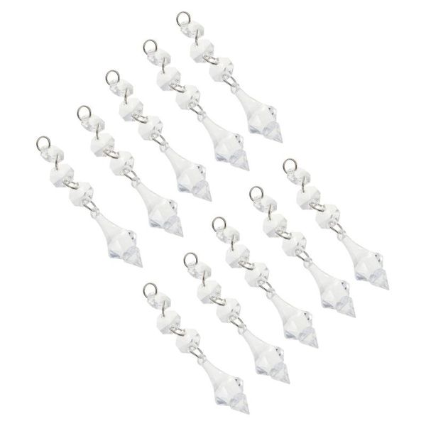

20pcs chandelier gems hanging clear ornaments crystal drops window diy parts