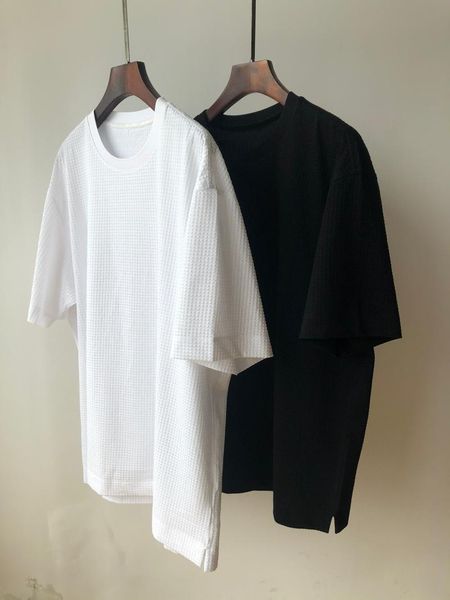 

120h67zl ~ 21 spring and summer men's round neck pullover short sleeve t-shirt jin mouth fabric 0.3 pants, Black