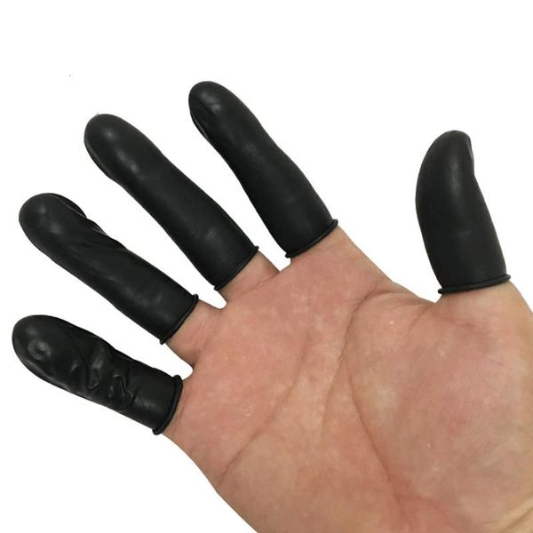 

disposable latex finger cots(100/500pcs) fingertips protective gloves for electronic repair painting