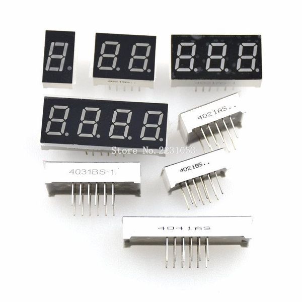 

0.4inch led display 7 segment 1 bit/2 bit/3 bit/4 bit digit tube red common cathode / anode digital 0.4 inch 7segment modules