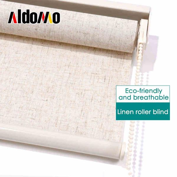 

blinds aldomo linen roller bedroom bathroom study room lifting window