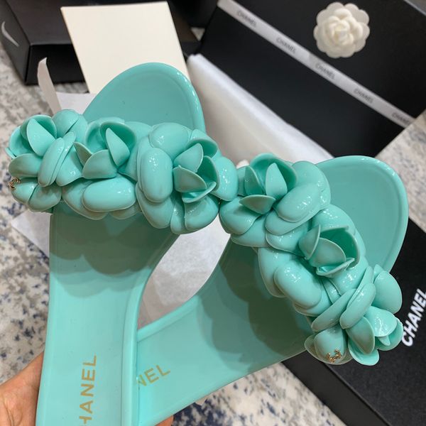 

2021 paris women luxurys designers sandals slippers fashion summer girls beach womens sandal slides flip flops loafers high heels shoes with, Black