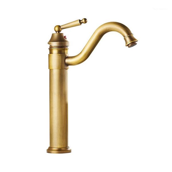 

bathroom sink faucets single handle brass and cold water mixer taps,european style retro basin faucet,copper tap,j140481