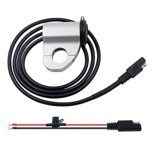 

cell phone mounts & holders metal motorcycle 12v sae to usb charger with voltmeter switch for cellphone gps x3ud