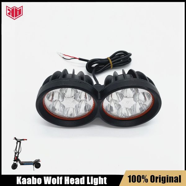 Оригинальный электрический самокат фар Сборка для Kaabo Wolf Whert Warior Kickscooter Wolf king Front Light Nights