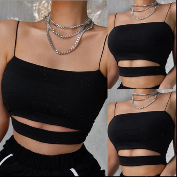 

fashion crop summer womens camis casual vest sleevelees bandage, White