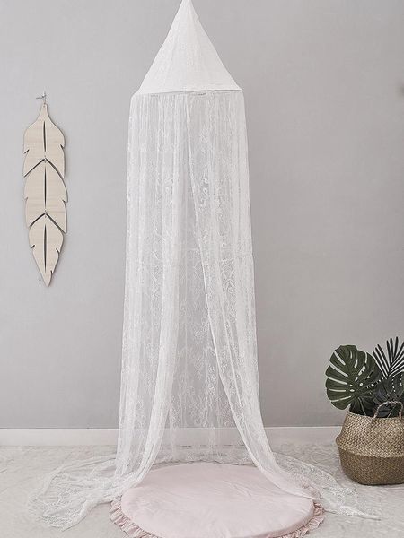 

crib netting nordic ins customized same children's room white lace dome bed curtain