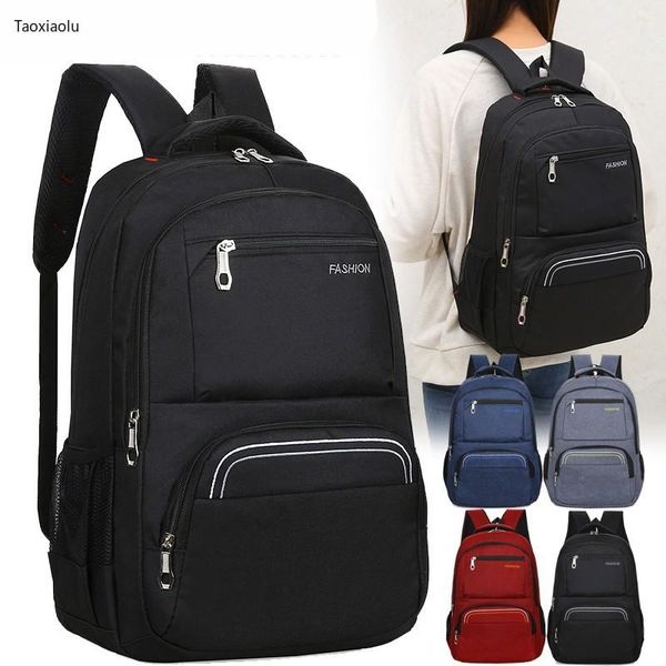 

backpack 2021 nylon waterproof fashion solid color bagpack multi-pocket student school bag large capacity mochila escolar