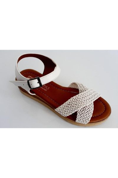 

sandals women white mesh poly base seamy, Black
