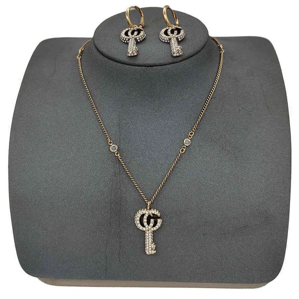 

75% off luxury jewelry new key necklace women's pair gnet red earrings approval clearance, Red;blue