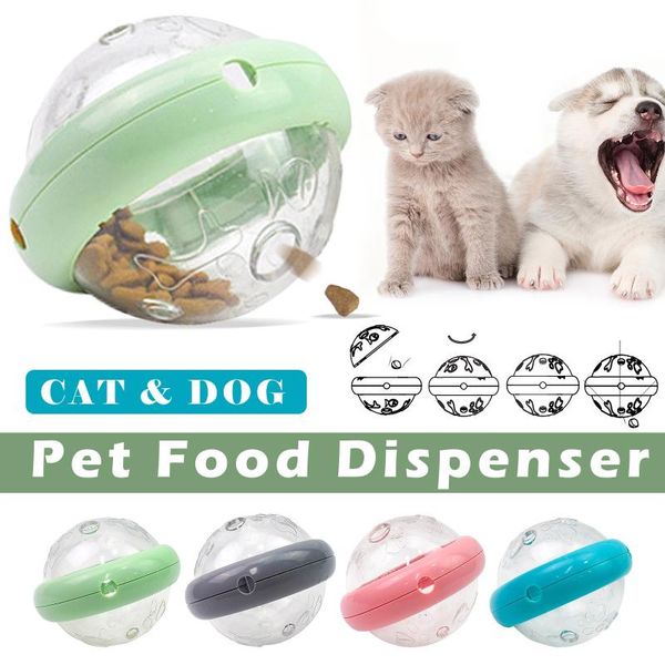 

pet dog toy dispenser ball cat tumbler slow apparel