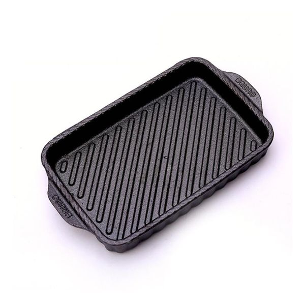 

pans mini steak frying pan rectangular baking fish grilled barbecue cast iron