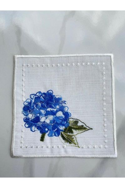 

table napkin flower handmade cocktail embroidery 6 pcs decoupage torchon de cuisine servilletas tela napkins cotton
