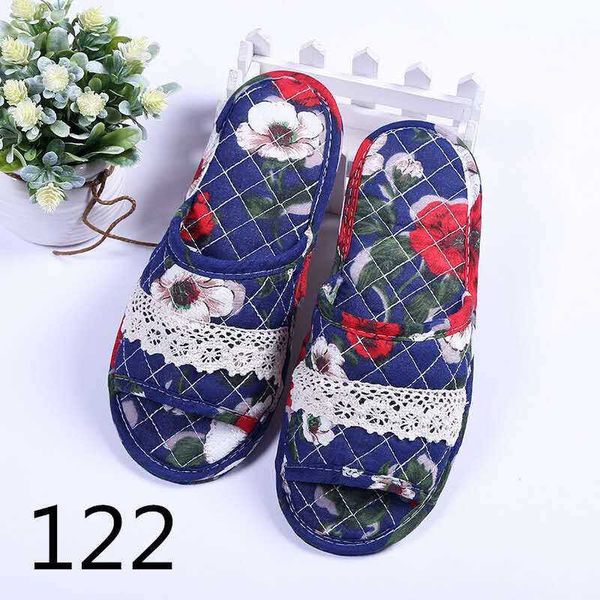 

cotton quilted korean japanese silent thickened cotton slippers, Black