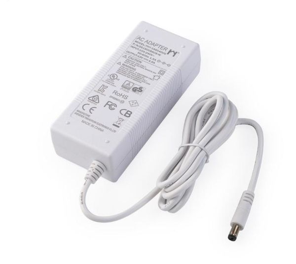 Full Power DC 24V 2A 48W Adattatore di alimentazione Trasformatore Switching LED Light Driver Bianco Uso interno US EU Plug Universale