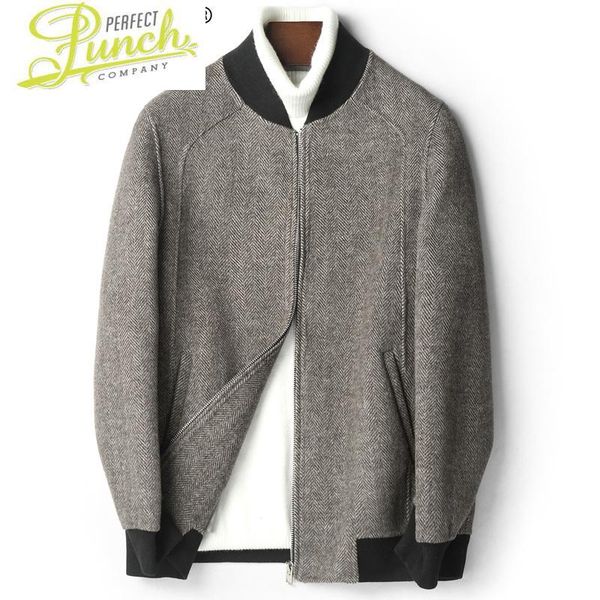 

men's wool & blends double-sided ayusnue coat men casual short overcoat autumn mens coats and jackets abrigo hombre d-04-1261 kj3011, Black