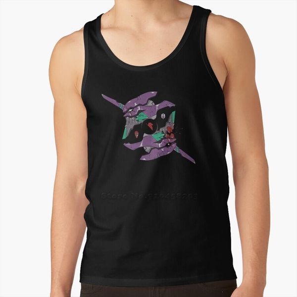 

duplicity of an eva summer sleeveless undershirt tank running vest evangelion unit robot mech mecha cyborg shinji, White;black