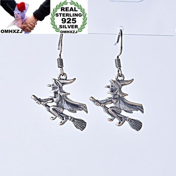 

dangle & chandelier omhxzj wholesale ea601 european fashion fine woman girl party birthday wedding gift witch 925 sterling silver drop earri