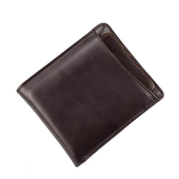 

wallets 2021 retro style men wallet genuine leather casual purse oil wax cowhide male quality assurance, Red;black
