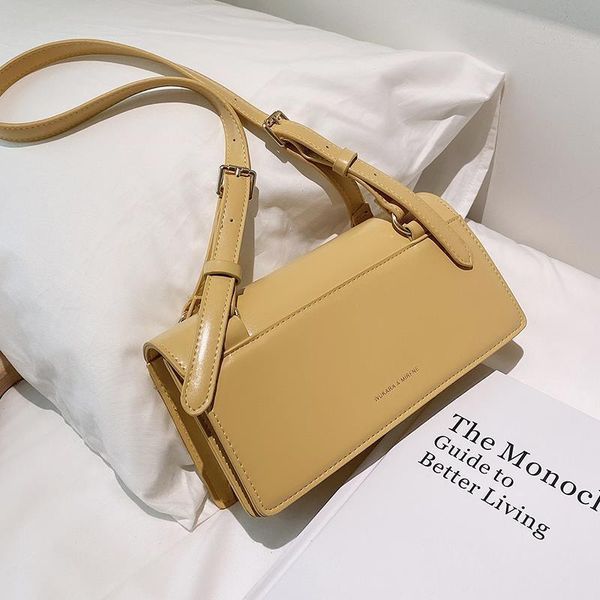 

evening bags women small letter bag adjustable single shoulder strap crossbody 2021 fashion solid color messenger square