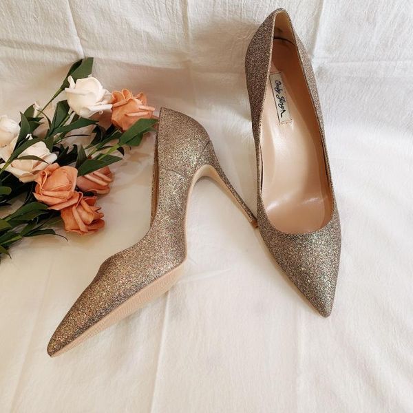 

fashion women pumps multi color glitter point toe high heels shoes bride wedding stiletto heeled brand dress, Black