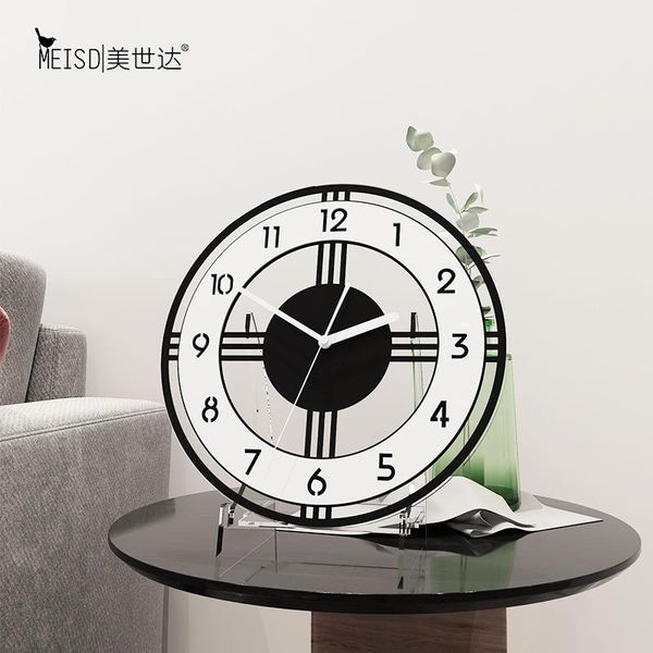 

desk & table clocks 2021 quality clock modern design watch acrylic 3d home decor silent for living house study room ent