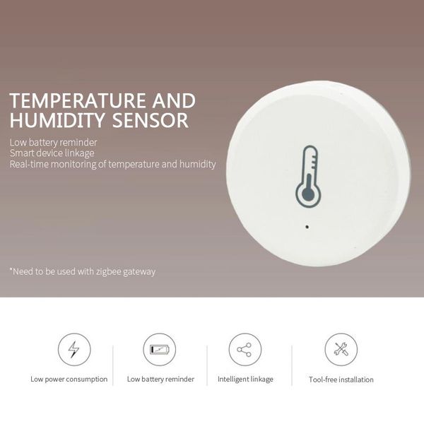 

smart home control tuya zigbee temperature humidity sensor works with alexa google assistant and hub voice
