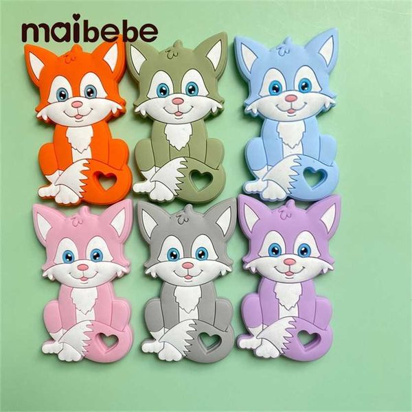 

5/10pcs a food grade silicone teethers cat mary shape pacifier clips diy accessories baby teething tiny rod 220209