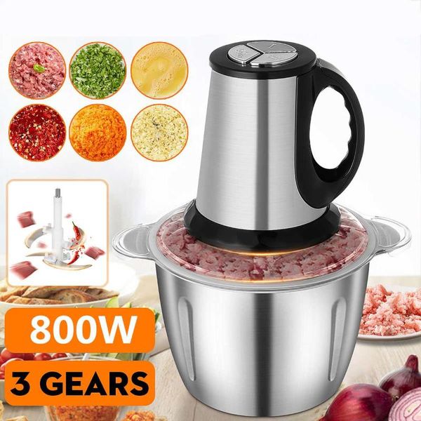 

meat grinders 800w 3l stainless steel grinder 3 speed electric chopper household automatic mincing machine processor